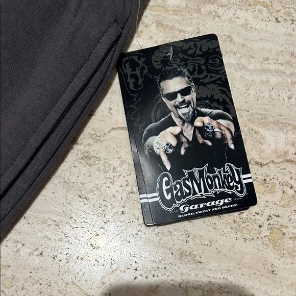 NEW 🆕 Gas Monkey Garage Grey Graphic Jogging Sweatpants size S - Picture 3 of 6
